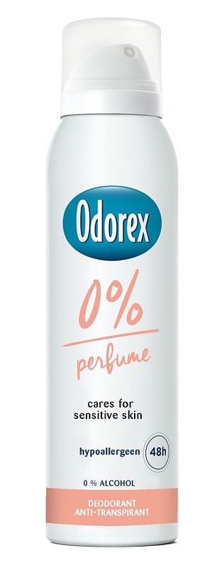 Foto van Odorex 0% deodorant spray