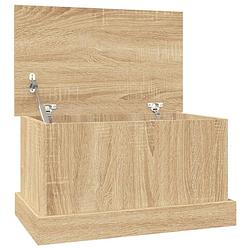 Foto van Vidaxl opbergbox 50x30x28 cm bewerkt hout sonoma eikenkleurig