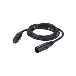 Foto van Dap fl0915 dmx xlr male - xlr female 3-pins 15 meter