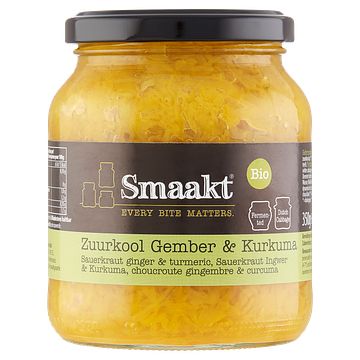 Foto van Smaakt bio zuurkool gember & kurkuma 350g bij jumbo