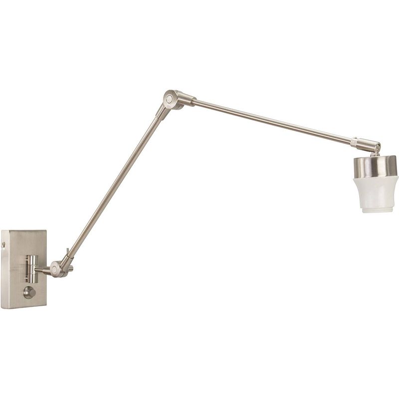 Foto van Lightning - moderne wandlamp 1-l. maxi knik - zilver