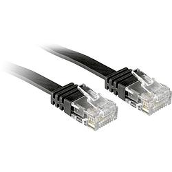 Foto van Lindy 47525 rj45 netwerkkabel, patchkabel cat 6 u/utp 10.00 m zwart snagless 1 stuk(s)