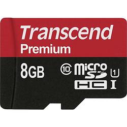 Foto van Transcend premium microsdhc-kaart 8 gb class 10, uhs-i