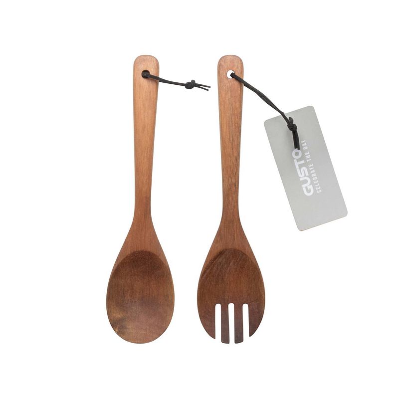 Foto van Gusta saladebestek acacia - set 2 stuks