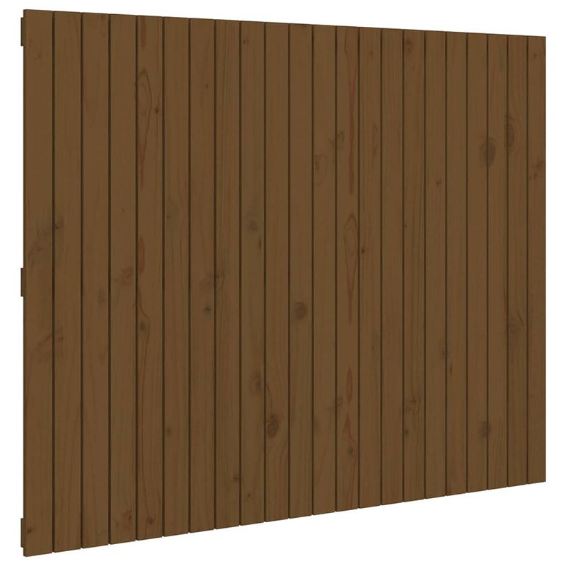 Foto van The living store houten wandhoofdbord - 140 x 3 x 110 cm - massief grenenhout