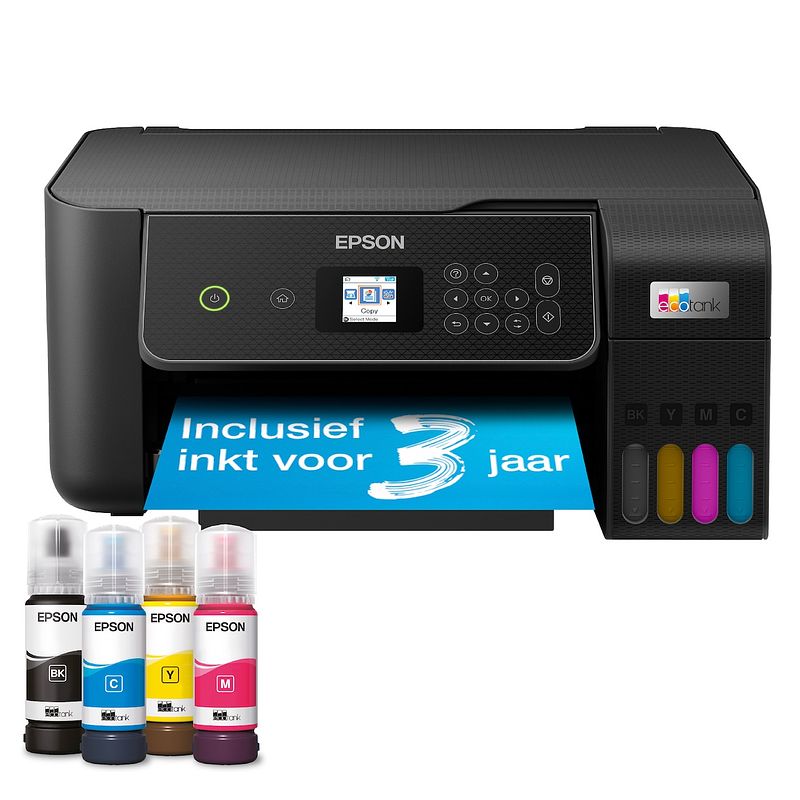 Foto van Epson ecotank et-2870 all-in-one inkjet printer zwart