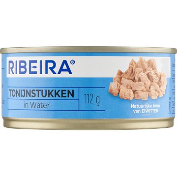 Foto van Ribeira tonijnstukken in water 160g bij jumbo