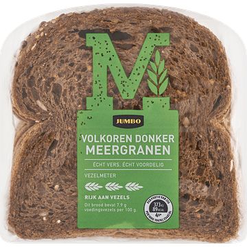 Foto van Jumbo volkoren donker meergranen brood half