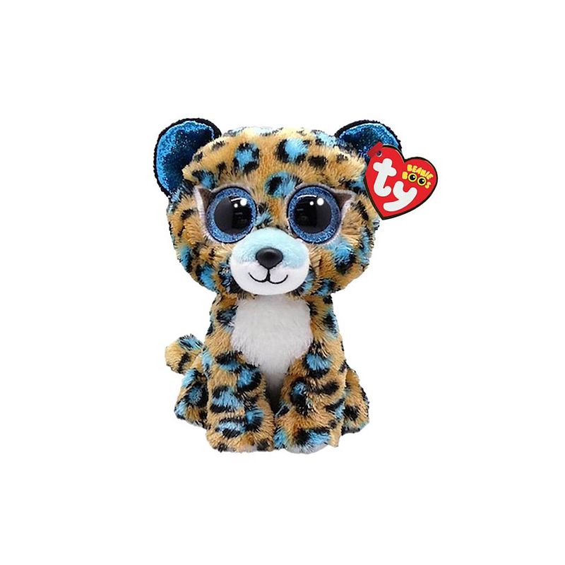 Foto van Ty beanie boo'ss cobalt leopard 15cm