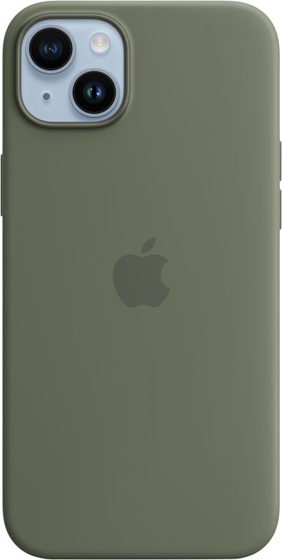 Foto van Apple iphone 14 plus back cover met magsafe olijfgroen