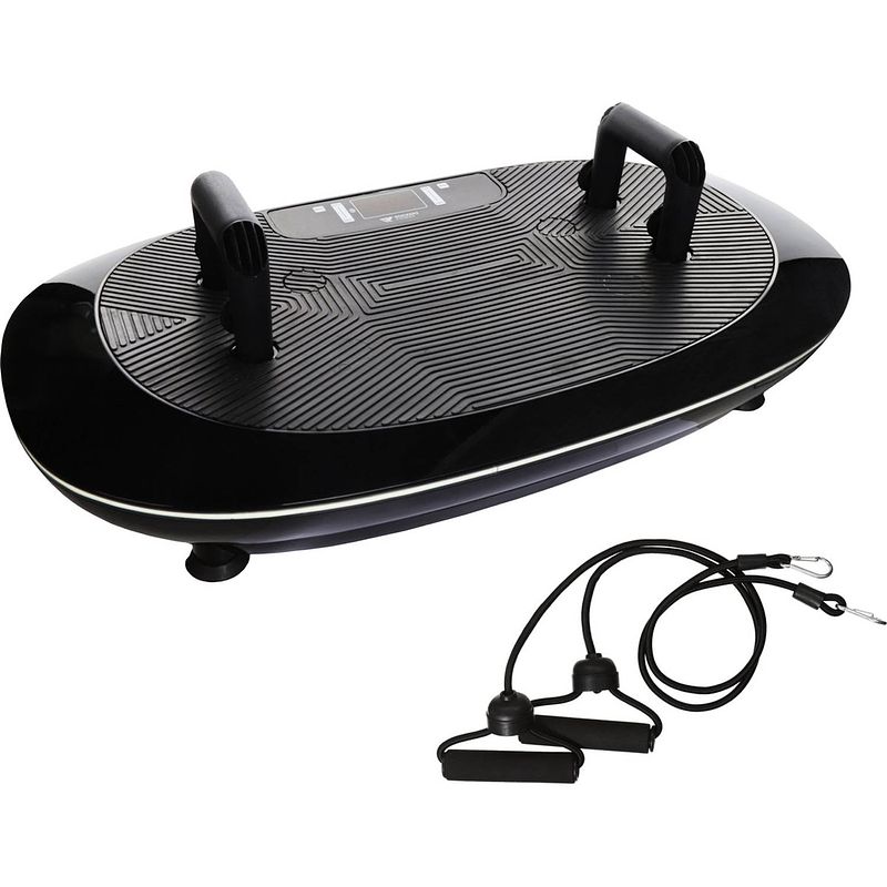 Foto van Rockerz fitness® - trilplaat 2d - trilplaat fitness - powerplate - incl stretchbands - met bluetooth muziek