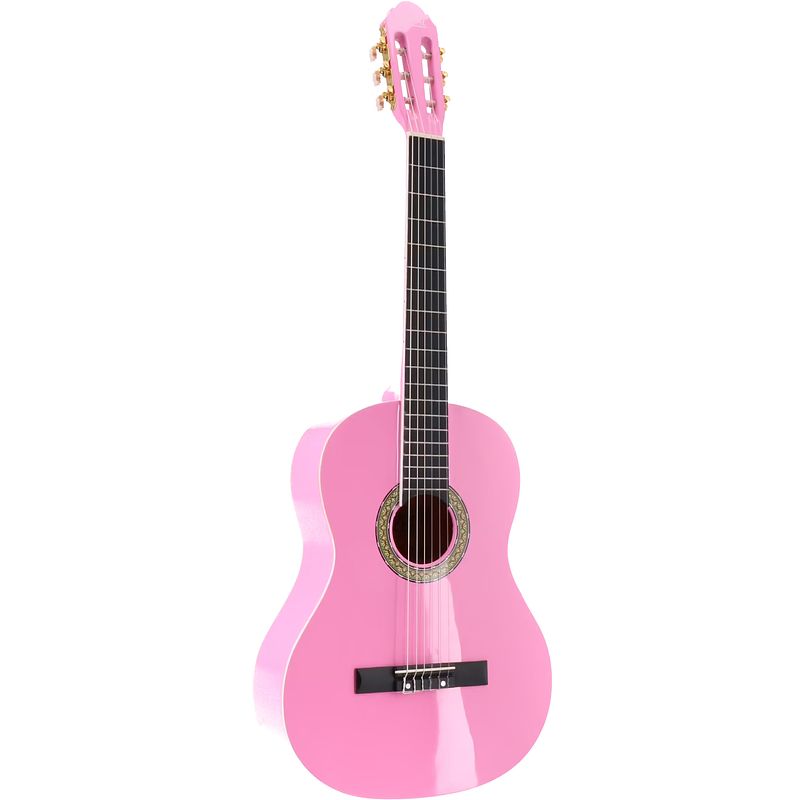 Foto van Lapaz 002 pi 4/4-formaat klassieke gitaar roze