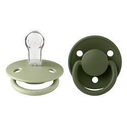 Foto van Bibs - de lux pacifier - one size fopspeen - 2 stuks - sage / hunter green