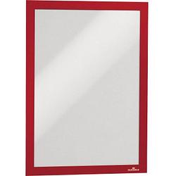 Foto van Durable 487203 duraframe a4 - 4872 infoframe, zelfklevend din a4 rood (b x h) 236 mm x 322 mm 2 stuk(s)