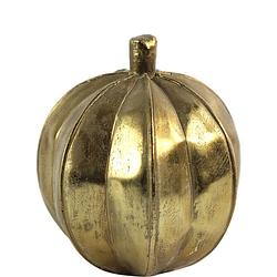 Foto van Non-branded ornament pompoen afonso rond 12 x 14 cm goud