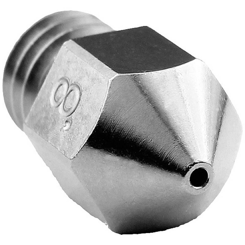 Foto van Micro-swiss mondstuk mk8 makerbot 0,8 mm mk8 plated wear resistant nozzle m2549-08