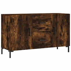 Foto van Infiori dressoir 100x36x60 cm bewerkt hout gerookt eikenkleurig