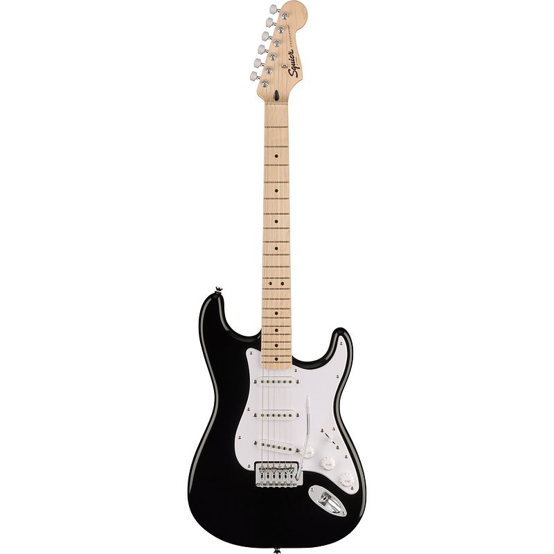 Foto van Squier sonic stratocaster mn black elektrische gitaar