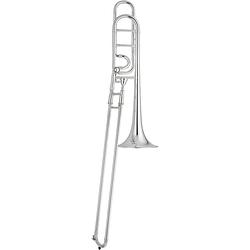 Foto van Jupiter jtb1150 fos tenor trombone bb/f (kwartventiel, open wrap, zilver)
