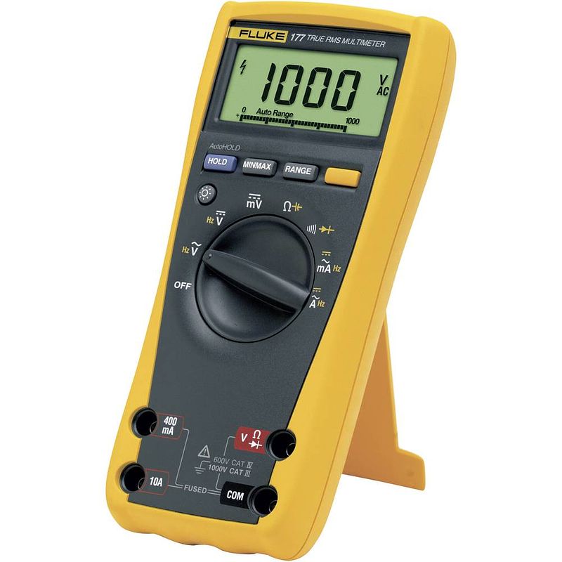 Foto van Fluke 177 multimeter digitaal cat iii 1000 v, cat iv 600 v weergave (counts): 6000