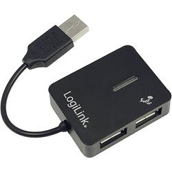 Foto van Logilink ua0139 4 poorten usb 2.0-hub zwart