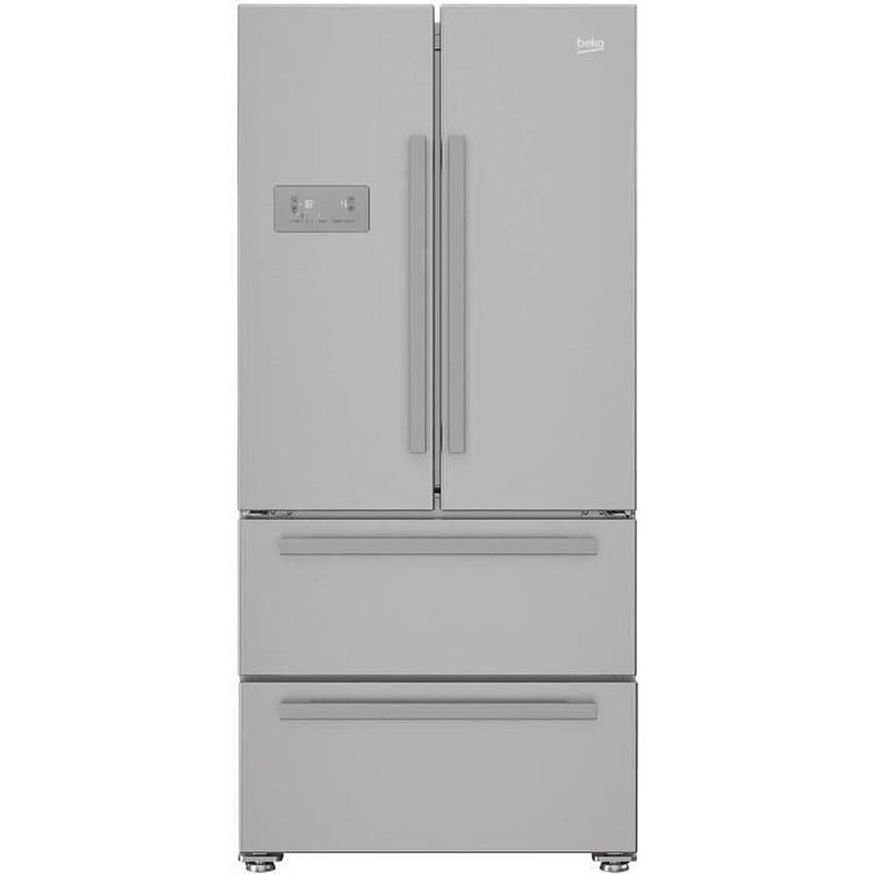 Foto van Beko rem60sn koelkast met meerdere deuren - 539 l (387 + 152) - geventileerde koeling - neofrost - a + - staalgrijs