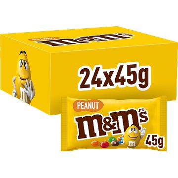 Foto van M&m's pinda doos 24 x 45g bij jumbo