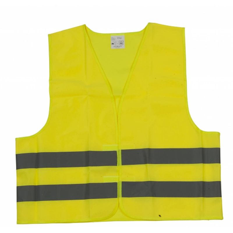 Foto van 8x veiligheidsvest geel voor volwassenen - veiligheidshesje