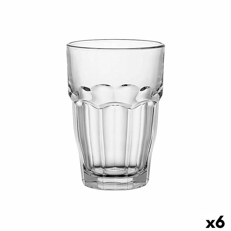 Foto van Glas bormioli rocco rock bar transparant glas 370 ml (6 stuks)