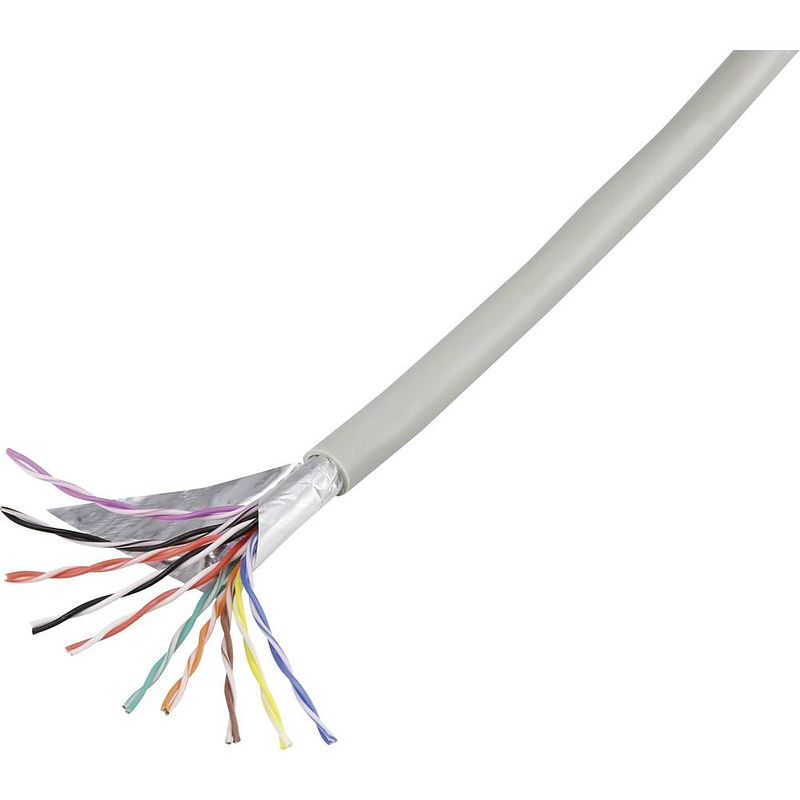 Foto van Conrad components 1226975 telefoonkabel j-y(st)y 10 x 2 x 0.60 mm grijs 25 m