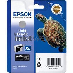 Foto van Epson t1577 licht zwart cartridge