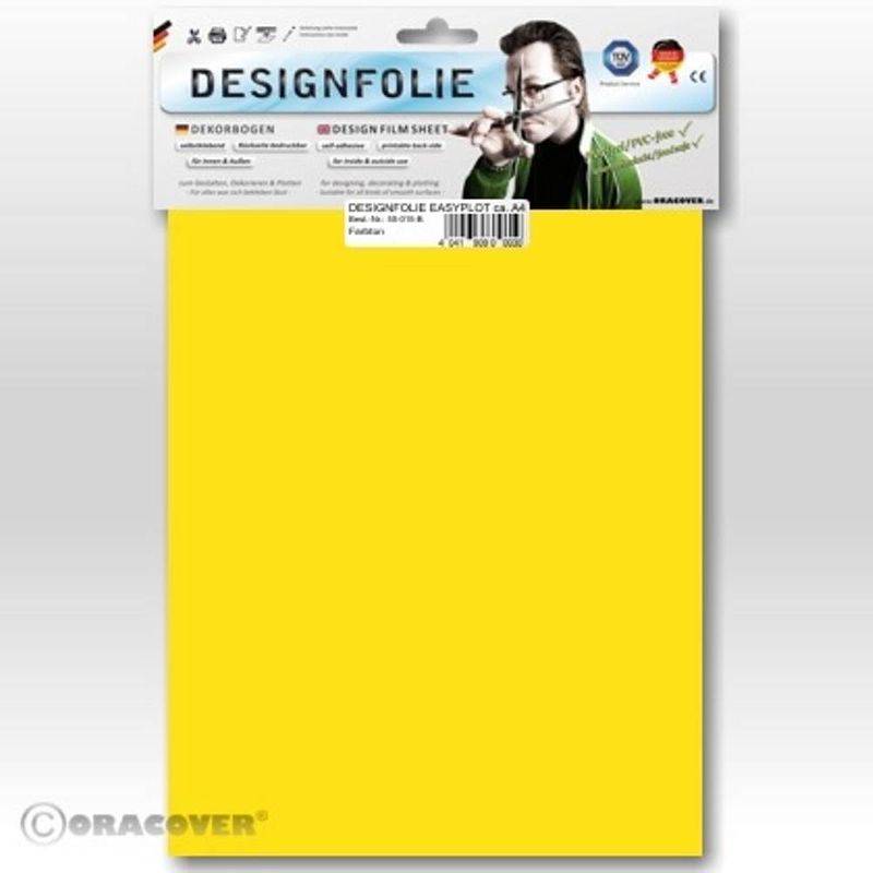 Foto van Oracover 50-033-b designfolie easyplot (l x b) 300 mm x 208 mm cadmium-geel