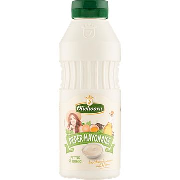 Foto van Oliehoorn peper mayonaise pittig & romig 465ml bij jumbo