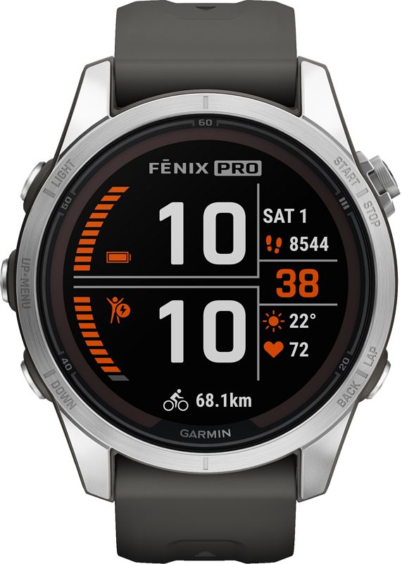 Foto van Garmin fenix 7s pro solar zilver 42mm