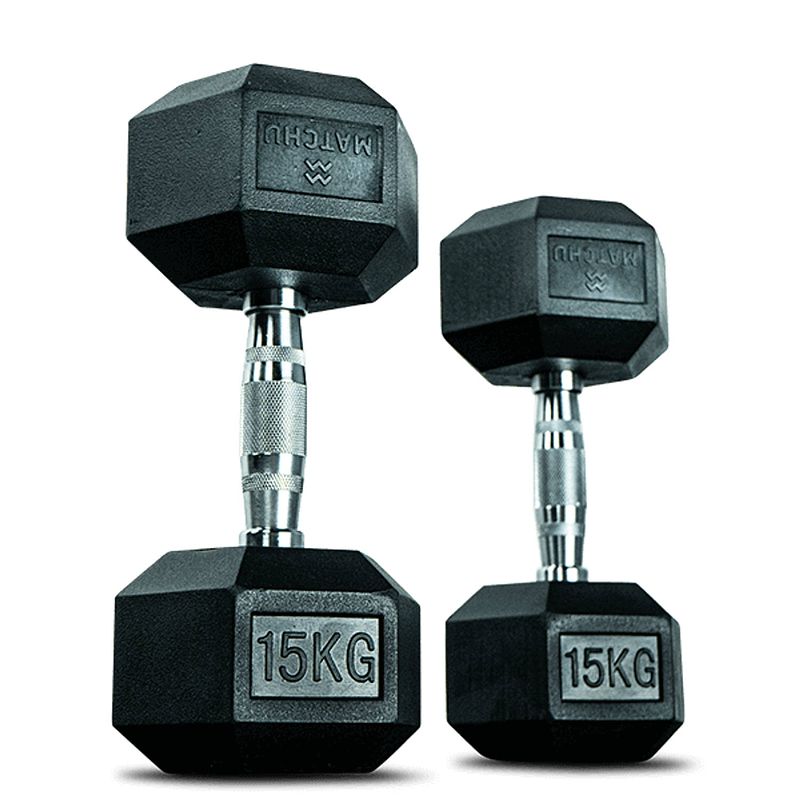 Foto van Matchu sports hexa dumbbells - 15 kg