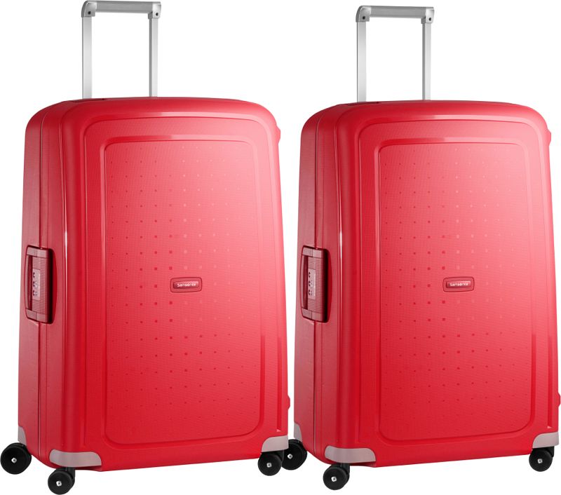 Foto van Samsonite s'cure spinner 75+55 crimson red kofferset