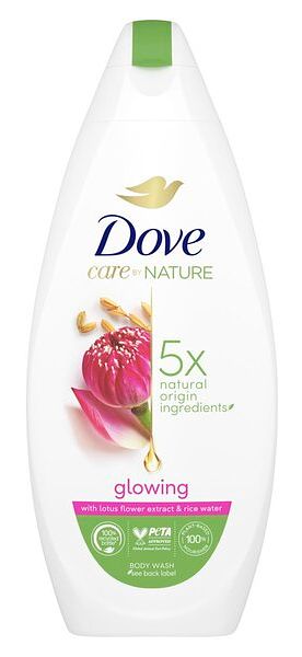 Foto van Dove glowing body wash