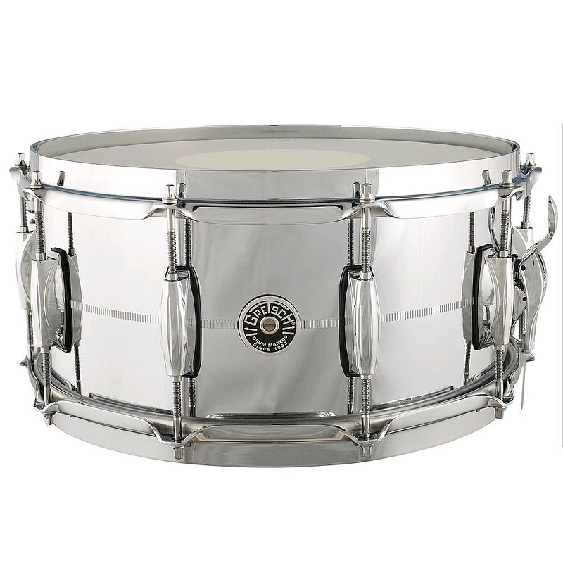 Foto van Gretsch drums gb4164s usa brooklyn chrome snaredrum