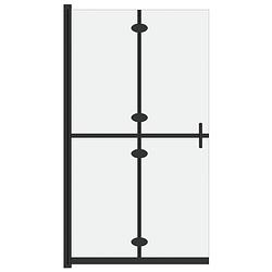 Foto van Vidaxl inloopdouchewand inklapbaar 100x190 cm esg-glas mat