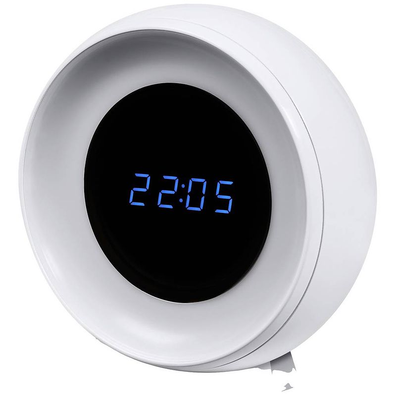 Foto van Ledvance nightlux clock 4058075757721 nachtlamp rond warmwit tot koudwit wit