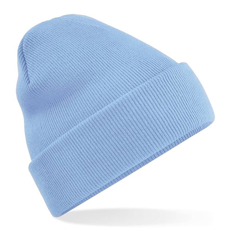 Foto van Beechfield original cuffed beanie sky blue