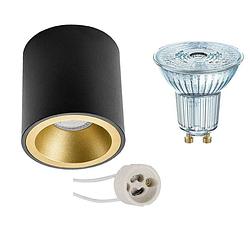 Foto van Opbouwspot set - osram parathom par16 930 36d - pragmi cliron pro - gu10 fitting - dimbaar - opbouw rond - mat