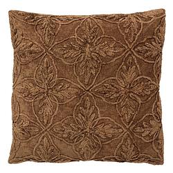 Foto van Dutch decor amar - kussenhoes van katoen 45x45 cm tobacco brown - bruin - bruin