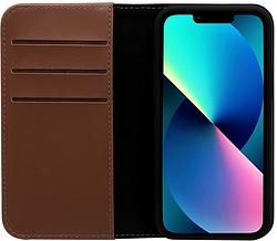Foto van Bluebuilt apple iphone 13 mini book case leer bruin