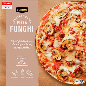 Foto van 3 voor € 6,00 | jumbo pizza funghi 365g aanbieding bij jumbo