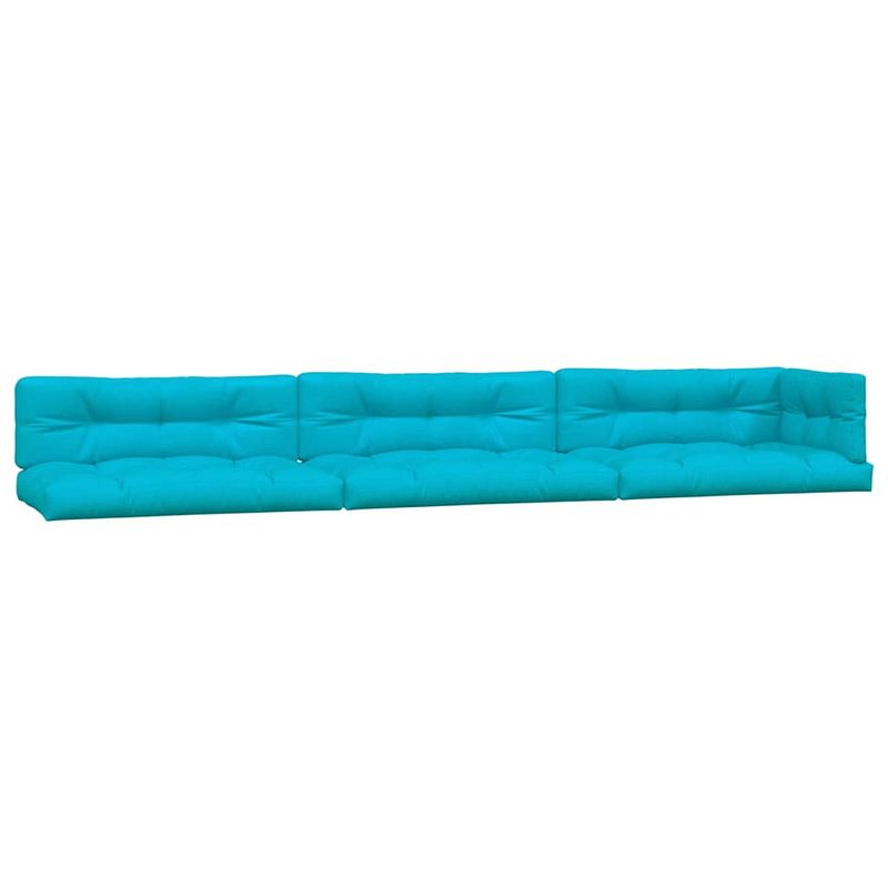 Foto van Vidaxl palletkussens 7 st stof turquoise