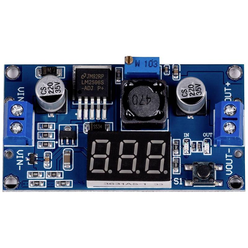 Foto van Joy-it sbc-buck01 dc/dc step down-module spanningsregelaar 1 stuk(s)