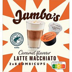 Foto van Jumbo'ss latte macchiato caramel koffiecups 2 x 8 combicups