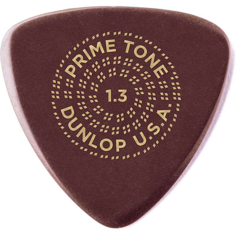 Foto van Dunlop 517r130 primetone small triangle smooth pick 1.30mm plectrumset (12 stuks)