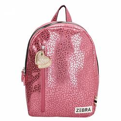 Foto van Zebra meisjes kleuter rugzak metallic leopard roze